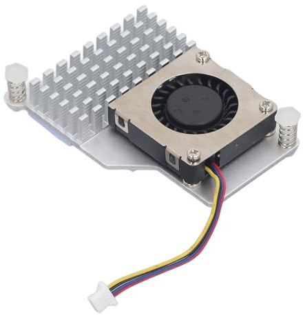 Hyuduo för Pi 5 Active Cooler Aluminiumlegering Kylfläns med PWM Control Fläkt DC 5V 8000 RPM 1 09 CFM för Pi 5 Kylfläkt för Raspberry Användare