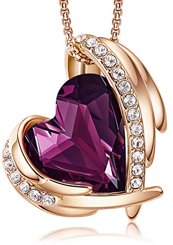 CDE Kette Damen Rosegold Herz Halskette für Frauen Schmuck mit Elegante Geschenkverpackung Valentinstags Geschenk für Sie Frau Freundin Mama Valentinstag/Party/Hochzeitstag/Jubiläum/Geburtstag