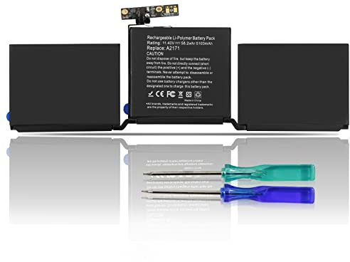 K KYUER A2171 Laptop Akku für MacBook Touch Pro 13 A2159 A2289 A2338 2019 M1 2020 Touch Bar EMC 3301 3578 3456 BTO/CTO MUHN2LL/A MYDA2LL/A MXK62LL/A MUHP2LL/A MUHQ2LL/A MUHQ2ZE/A MUHR2LL/A MUHR2D/A
