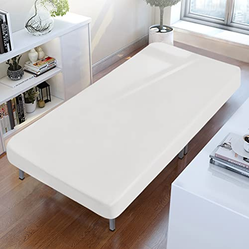 Cot Sheets 31 x 75, Cot Size Sheet Fitted with Narrow Twin/Camp Bunk/Rvs Bunk/Guest Beds/Army Cots/Trifold Mattress, Super Soft Breathable Microfiber Bed Cover, Bottom Sheet, White