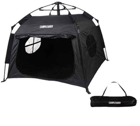 Haustierzelt Outdoor Home Vollautomatisches Faltbares Katzen- und Hundezelt Tragbares Campingzelt CLS Haustierzelt Outdoor Home Vollautomatisches Zusammenklappbares Katzen- und Hundehütte (Schwarz)