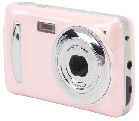 Taschen-Digitalkamera für Fotografie, 16 MP 1080P HD, Kompakte Point-and-Shoot-Kamera mit 2,4-Zoll-Bildschirm, 16-facher Zoom, Autofokus, Kleine Videokamera für Kinder, Teenager,