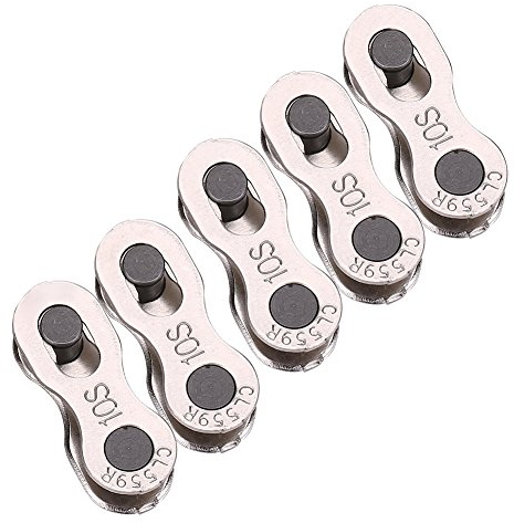 Lote de conectores de cadena para bicicletas, juntas de eslabones para bicicletas, fijación rápida para 6-7-8 9 velocidades (juego de 5 pares) (color 10 velocidades)