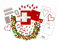 Loveria Weihnachtskarten zum Basteln | 16 Postkarten, 16 rote Umschläge | inkl Satinschleife, Sticker, Glöckchen, Klebedotties und weiterem Bastelzubehör, Kling Glöckchen