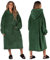 Sienna Unisex Fleecedecke, Erwachsene, Waldgrün Extra Lange übergroße Decke mit Kapuze, Taschen, Ärmeln, weiches Sherpa-Fleece, tragbarer Überwurf, Riesensweatshirt, Einheitsgröße Größen