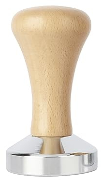 HKzzy Kaffeepresse Kaffee Tamper, Espresso Tamper 51mm Kaffeestampfer aus Edelstahl Espresso Tamper (Bauholz)