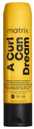 Matrix, Balsamo Idratante Professionale per Capelli Mossi, 24h di Idratazione, Capelli mossi definiti fino a 48h, Con Estratto di Miele di Manuka e Acqua di Rose, A Curl Can Dream, 300 ml