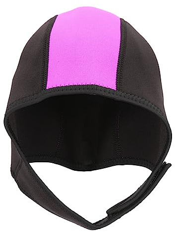 POPETPOP Neoprene Scuba Diving Cold Warm Winter Bathing Hat for Men Women Elastic Lightweight Swim Cap Covers Hair and Ears Comfortable Fit for Outdoor Swimming