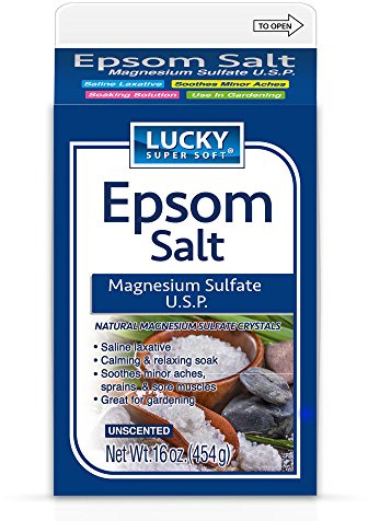 Lucky Super Soft Magnesium Sulfate U.S.P. Epsom Salt, 16 Ounce
