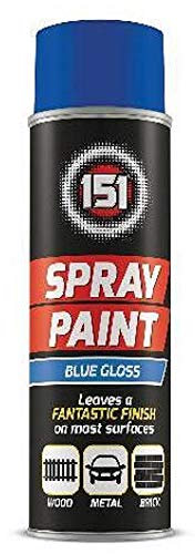 250ml High Grade Matt Gloss Household Spray Paint Can for Autos Wood Metal Plastic Graffiti (1, Blue Gloss)