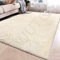 Muutos Faux Bett-Vorleger, Shaggy Kunstfell Schaffell, Flauschiger Trendig, für Schlafzimmer Esszimmer Flur Kinderzimmer, Beige, 40 x 120 cm