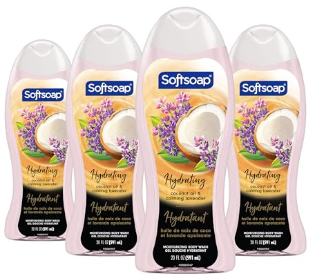 Softsoap Luminous Oils Body Wash, Coconut Oil & Calming Lavender, 591 mL