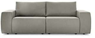 LOOKS by Wolfgang Joop Looks II Designer Bigsofa, Sofa, Polstersofa, hellgrau, 242x89x70 cm