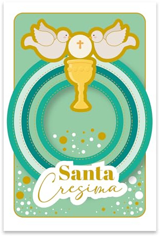 ARKRAFT Tarjeta de felicitación Santa Confirmación 16 x 11 cm niño niña (SC16)