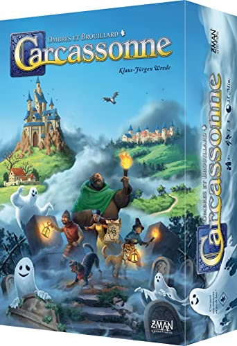 ASMODEE Hans im Glück | Carcassonne: Schatten und Nebel | Gesellschaftsspiel | Spielsteine | ab 8 Jahren | 1-5 Spieler | 35 Minuten (HIGCARFC01FR)