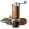 Capy Brew – Macinacaffè manuale con meccanismo in ceramica e manico pieghevole | Macinino caffè per Espresso, Moka ed French Press | Macina caffé manuale regoliable | Effetto legno