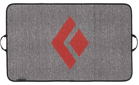 Black Diamond Sitstarter Crash Pad, Portable Climbing Protection with Carpet Swatch, Closed-Cell Foam, 80 x 50 cm, 0.9 kg for Bouldering