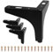 4 Pieds de Meuble, Pied Canapé, Pied de Table Métal, Pied pour Meuble, avec Vis Facilement Montables, Adapté pour Canapés, Meubles TV, Tables Basses, Armoires et Tables de Chevet, 10 cm (Noir)