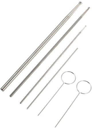 Beavorty Sonda de Género para Punta Redonda 1 Set Herramienta Segura Operación Simple Serpientes de Acero Inoxidable para Reptiles