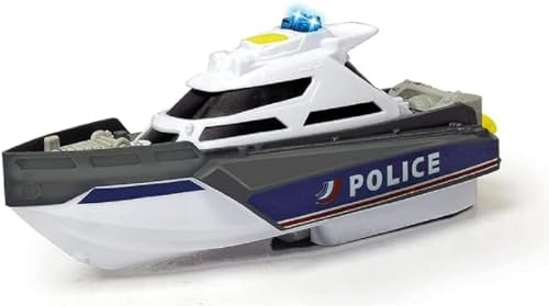 Dickie Toys - Bateau Forces Spéciales - Echelle 1/24ème (25cm) - Effets Sonores et Lumineux - Dès 3 Ans - 203714010002 Blanc