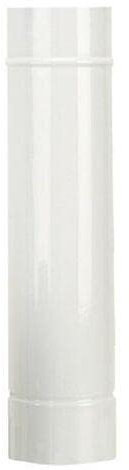 La zappa Tubo in lamiera di acciaio smaltato porcellanato da interno per stufa a legna (Ø120 mm/100 cm, Bianco)