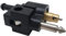 Hsthe Sea Kraftstofftank-Stecker, 1/4-Zoll-Kraftstofftank-Stecker, Verbindungsstück für Außenbordmotor (schwarz)