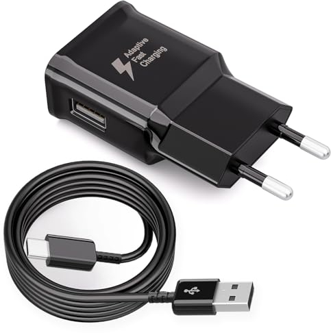USB Ladegerät Ladekabel für Samsung Galaxy A54 A53 A36 A34 A33 A20e A16 A15 A14 A13 5g M54 M33 M14 M13 5g S8 S9 S10 S20 S21 FE Ultra Plus Note 8, Schnellladegerät Handy Netzteil mit 2M USB C Kabel