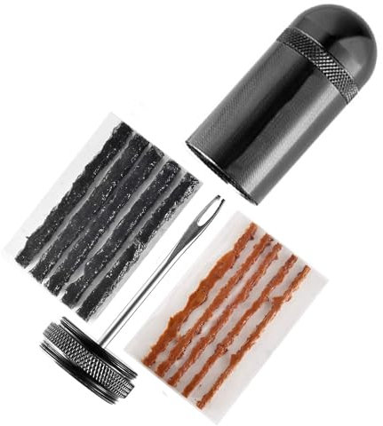 YHT Puncture Plug Repair Kit,Tubeless Bike Tire Repair Kit with Tyre Plugger and 10 PCS Tyre Repair Plugs for MTB and Road Bicycle Tyres