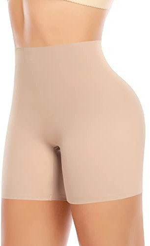Werkiss Shapewear Shorts for Women Tummy Control Knickers Seamless Shaping Shorts Control Pants Slimming Underwear Boyshorts(#1 Beige, XL)