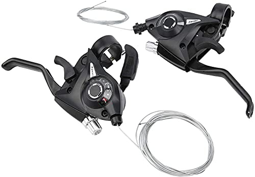 1Pair Shifter Brake Lever, 3x7 21 Speed Shifter Brake Gear Bike Shifters Set Combination Set with Gear Shift CableDurability