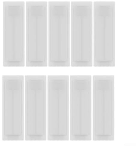 50 Pcs White Electrical Panel Slot Covers, ABS Modular Hole Blanks for Fuse Box Distribution Board, 54x9mm & 54x18mm Snap-On Fillers for Unused Slots, Safe(1P)