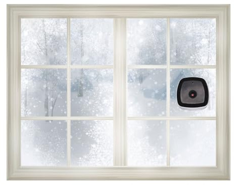 LICAEVEY Innenkamera 2K 4MP Kabelgebundenes Plug-and-Play, WiFi-Smart-Kamera mit Bewegungserkennung, Schleifenaufzeichnung, 2-Wege-Gespräch für das Fenster zu Hause, Selbstklebende