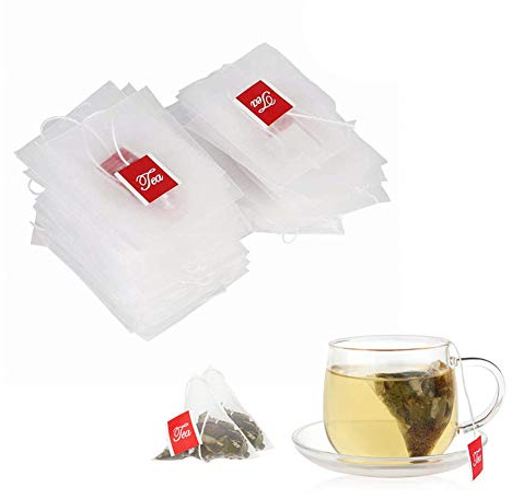 Yosoo 100Pcs Nylon Empty Tea Infuser Bags Herb Spice Filter Tea Strainer Bags With Drawstring