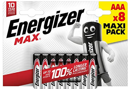 Energizer MAX Alkaline AAA Batteries, 8 each