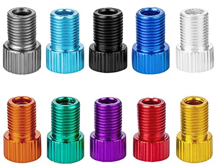 SPORTARC Fahrradventil-Adapter, DV/SV Französisch auf Du-nlop Autoventil Auto Pumpe Ball Pumpen Nadeln Set für Kompressor Fahrradpumpe Standpumpe