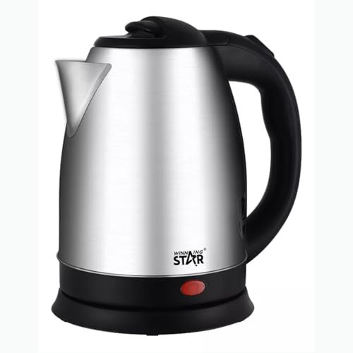 KROWN- Hervidor Eléctrico 6011, Jarra de 1.8L en Acero Inoxidable