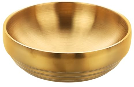 ZUNOXAZ Cuenco Decorativo Para Llaves 23 Cm Dorado Acero Inoxidable Organizador Multiusos Para Joyas y Dulces Uso Hogar Oficina Entrada