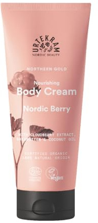Urtekram Nordic Berry Body Cream – Reichhaltige Körpercreme mit Aloe Vera, Sheabutter, Kokosöl & Moltebeere – Feuchtigkeitsspendend, Nährend & Seidig Weiches Hautgefühl – Vegan & Natürlich – 200 ml