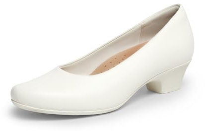 DREAM PAIRS Tjocka stängda tåklänningar för kvinnor låga blockklackar bekväma slip-on arbetspumpar bröllop vardagsskor