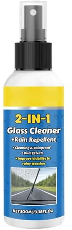 Generico Detergente per Parabrezza | 100ml Trattamento Idrorepellente per Ripristino Parabrezza | Spray per Pulizia Vetri Antipioggia | per Autoveicoli SUV RV Camion Interno Ed Esterno