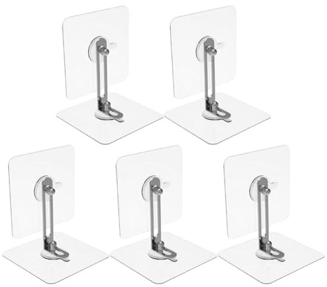 HAPINARY Correas Antivuelco para Muebles para Bebés Protección Anticaída, Diseño Versátil de Acrílico y Acero Inoxidable, 5 Juegos para Armarios y Estanterías