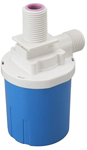 AMONIDA Controllo Automatico del Livello Dell'acqua con Valvola a Galleggiante per Serbatoio Dell'acqua Hydroponics Acquario Design Compatto in Plastica (G3/4 Ingresso dall'alto integrato)