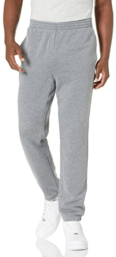 Amazon Essentials Men's Closed Bottom Fleece Joggers (Available in Big & Tall), Grey Heather, XL