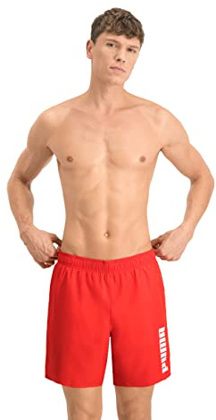 PUMA Shorts 100001385 Trajes de baño, Rojo, L Hombre
