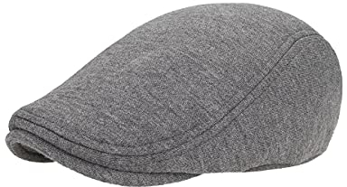 Gisdanchz Baumwolle Schiebermütze Schirmmütze Schiebermützen Flatcap Herren Flat Cap Gatsby Newsboy Hat Dunkelgrau