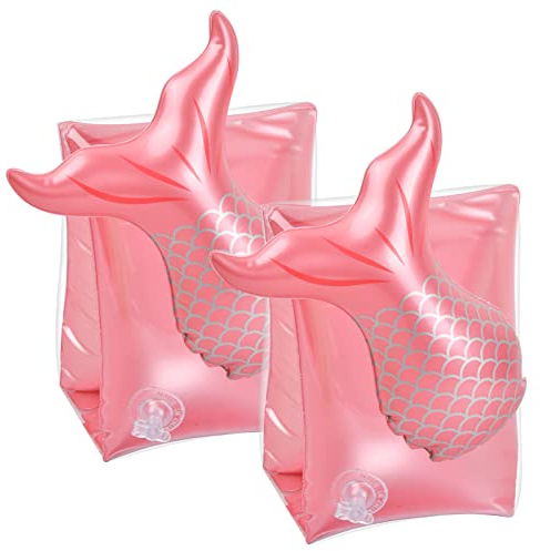 Cozlly Armbands Inflatable Swimming Arm Bands for Kids/Toddlers/Boys/Girls,Cute Baby Armbands Pool Swim Floats Arm Band Floaties Childrens Armbands for Swimming Training Learning 2-6 Years (Mermaid)
