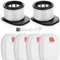 Sansoak Ersatzfilter IZ400 IZ420 für Shark Stratos DuoClean schnurlosen Stabstaubsauger IZ400EU IZ400EUT IZ420EU IZ420EUT, 2 Hepa-Nachmotorfilter und 4 Schaumstoff- und 4 Filzfilter
