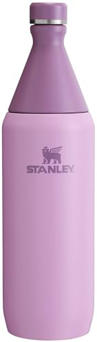 Stanley All Day Slim Bottle 34 oz | Leakproof Twist on Lid | Slim Design for Travel and Gym | Insulated Stainless Steel Water Bottle | BPA-Free | Lilac