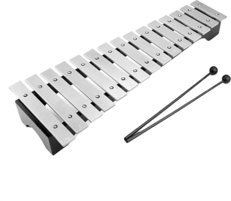 xilófono profesional Xilófono De 15 Tonos Placa De Aluminio Para Estudiantes Xilófono Placa De Acero Instrumento De Percusión De Metal