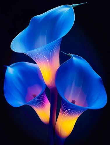 Calla-Lilienzwiebeln, DraußEn, Winterharte Stauden,TöPfe, Schnittblumen,Blumenzwiebeln,Calla Lily Plant Calla Lily,Calla Pflanze Knolle，Calla Winterhart-4zwiebeln -B